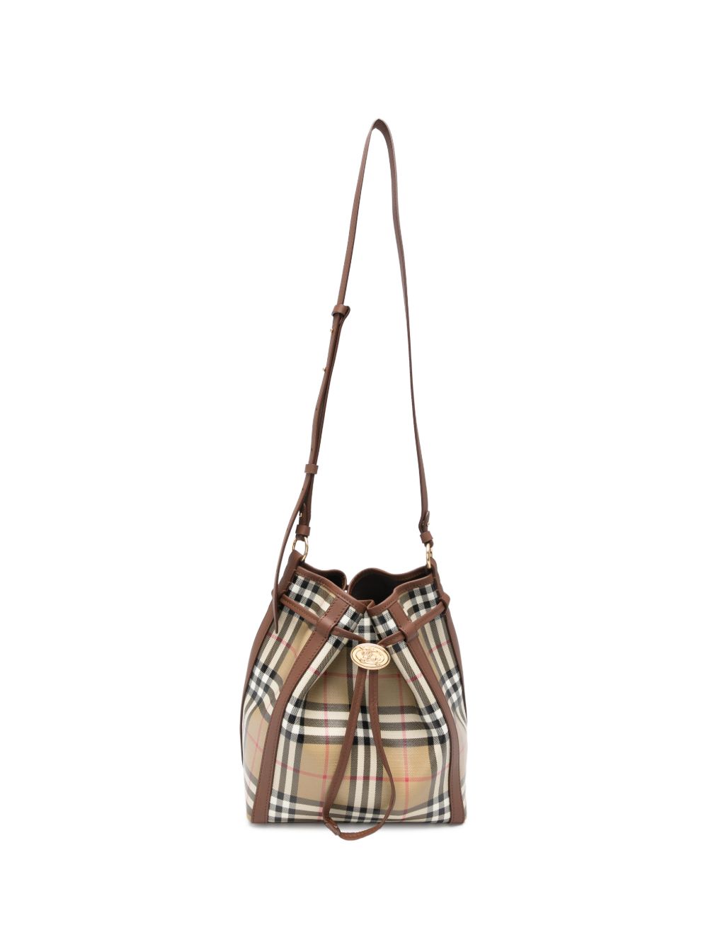 Burberry Check Canvas Drawstring Pouch