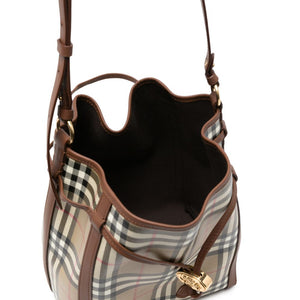 Burberry Check Canvas Drawstring Pouch