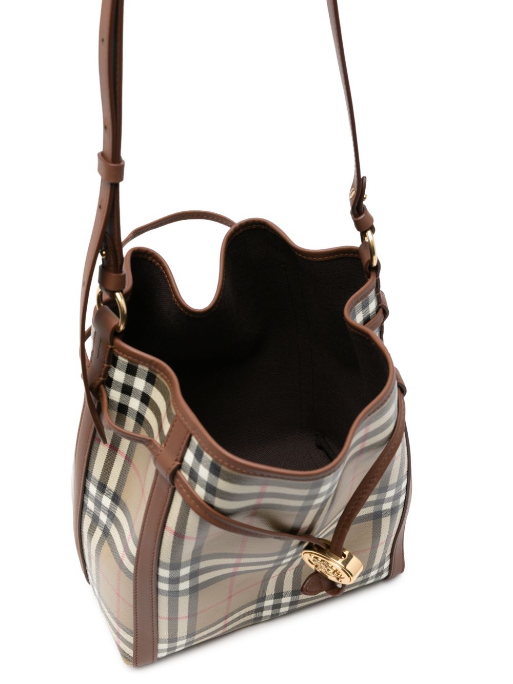 Burberry Check Canvas Drawstring Pouch