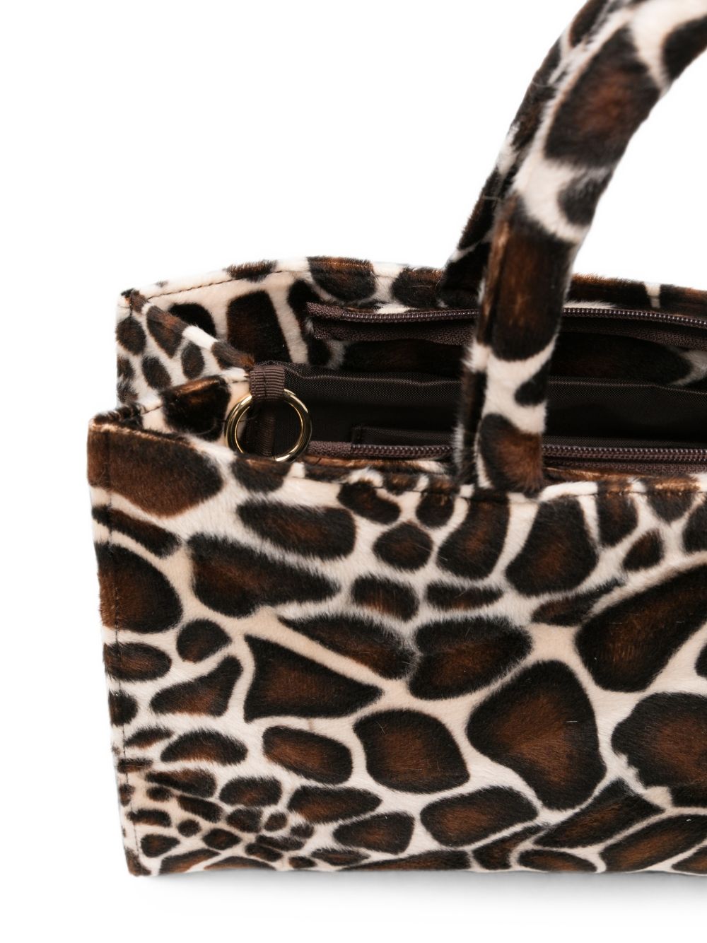 La Milanesa Miche Giraffe Print Bag