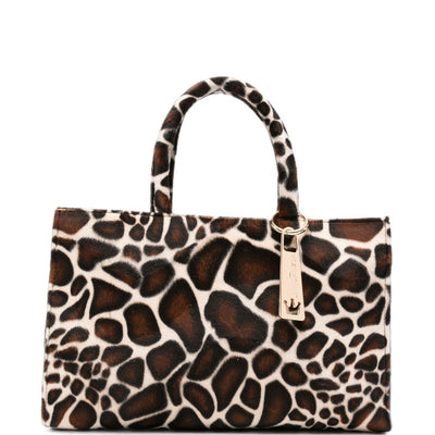 La Milanesa Miche Giraffe Print Bag