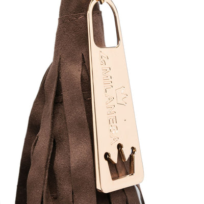 La Milanesa Ares Fringed Shoulder Bag