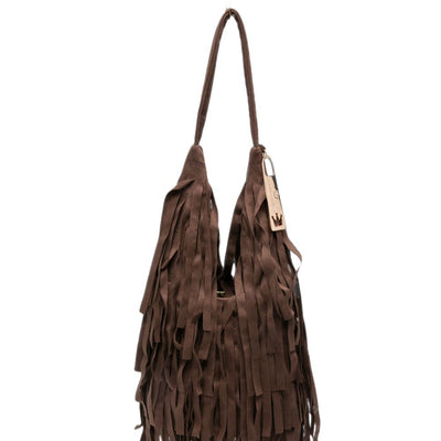 La Milanesa Ares Fringed Shoulder Bag