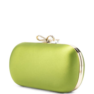 Self-Portrait Bow Crystal Clutch