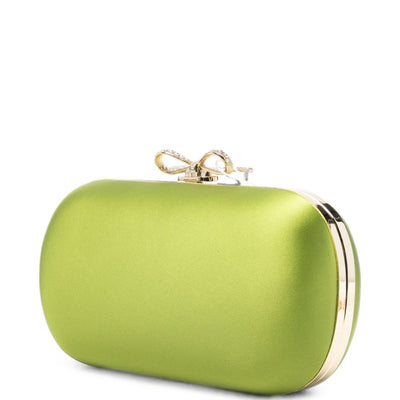 Self-Portrait Bow Crystal Clutch