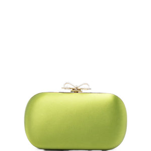 Self-Portrait Bow Crystal Clutch
