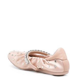 JIMMY CHOO Flat shoes POWDER