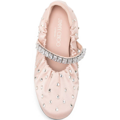 JIMMY CHOO Flat shoes POWDER