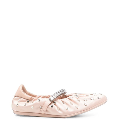 JIMMY CHOO Flat shoes POWDER