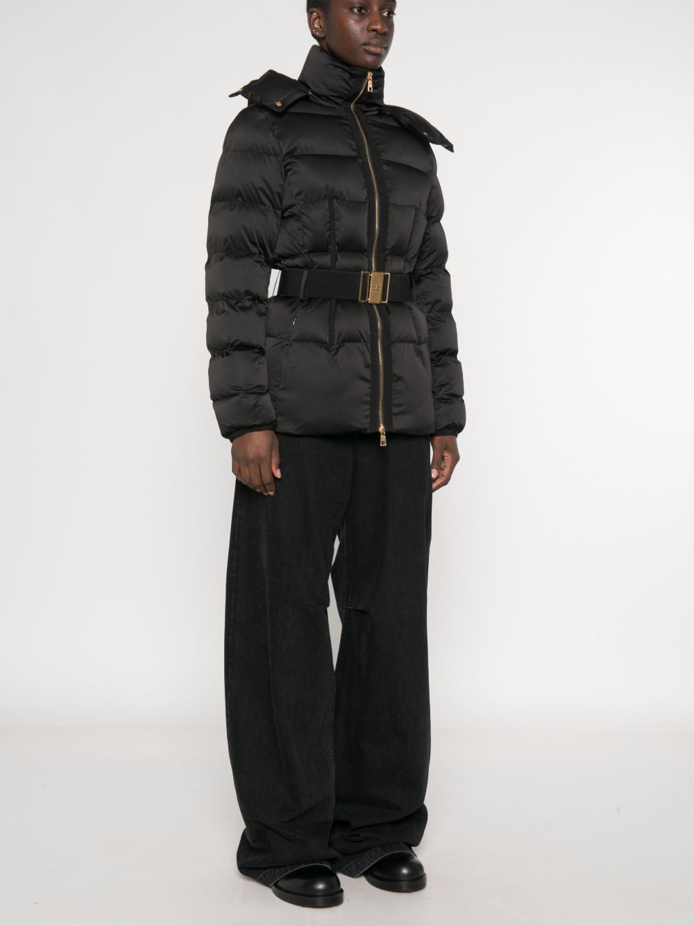Elisabetta Franchi Coats BLACK
