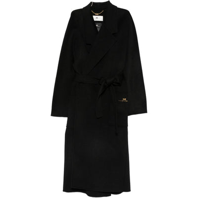 Elisabetta Franchi Coats BLACK