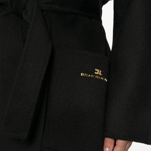 Elisabetta Franchi Coats BLACK