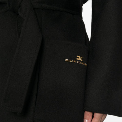 Elisabetta Franchi Coats BLACK