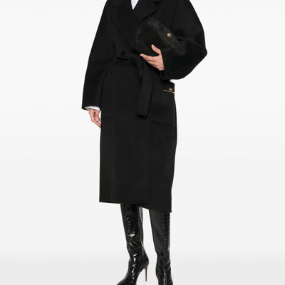 Elisabetta Franchi Coats BLACK