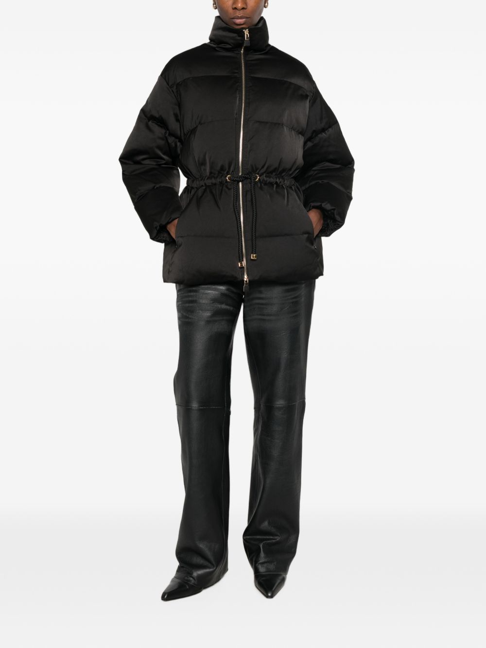 Elisabetta Franchi Coats BLACK