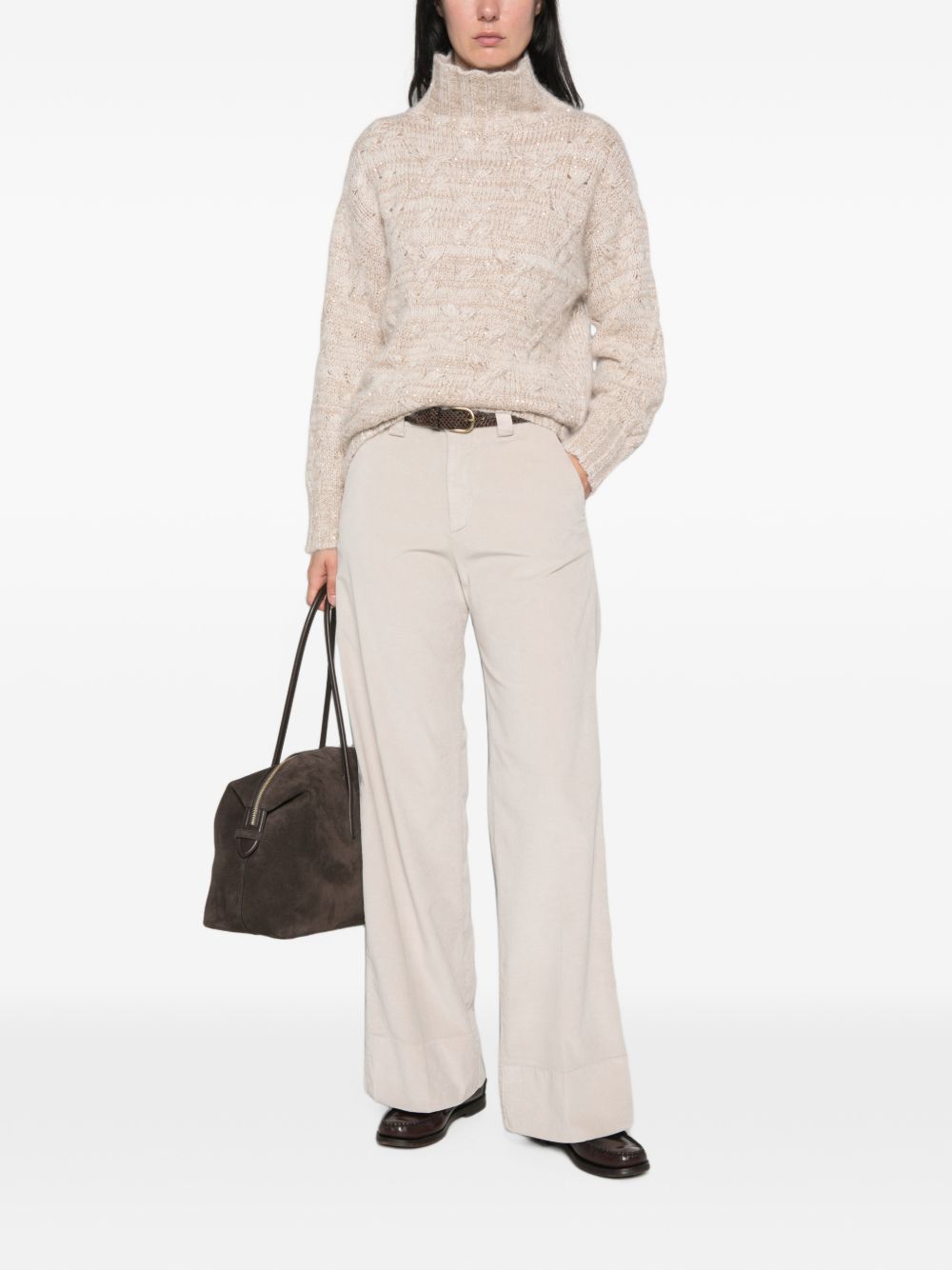 WHITE SAND Trousers BROWN