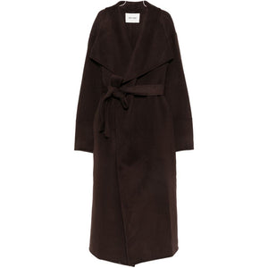 SOFT GOAT Coats BROWN