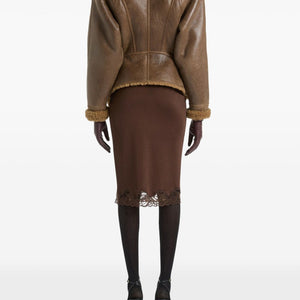 Balmain Skirts BROWN