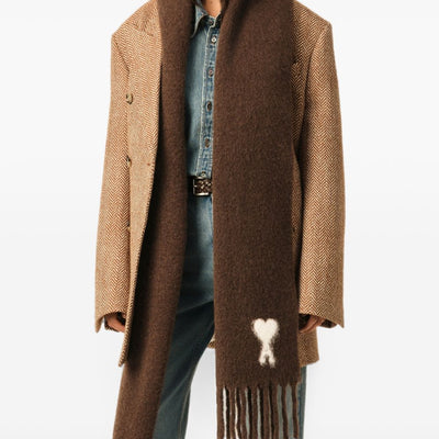 AMI PARIS Scarfs BROWN