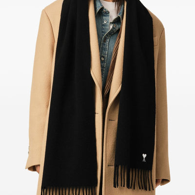AMI PARIS Scarfs BLACK