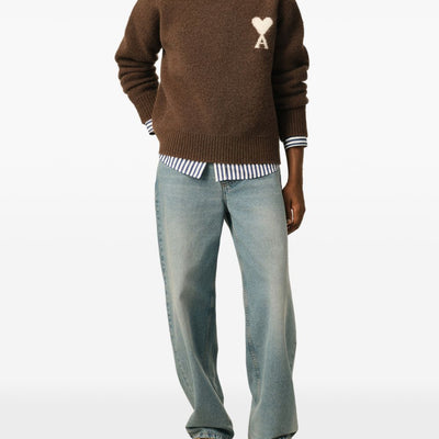 AMI PARIS Sweaters BROWN
