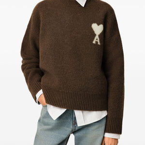 AMI PARIS Sweaters BROWN