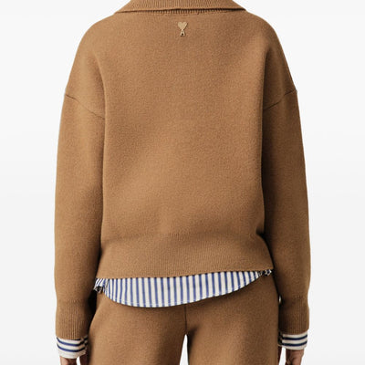 AMI PARIS Sweaters CAMEL