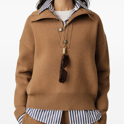 AMI PARIS Sweaters CAMEL