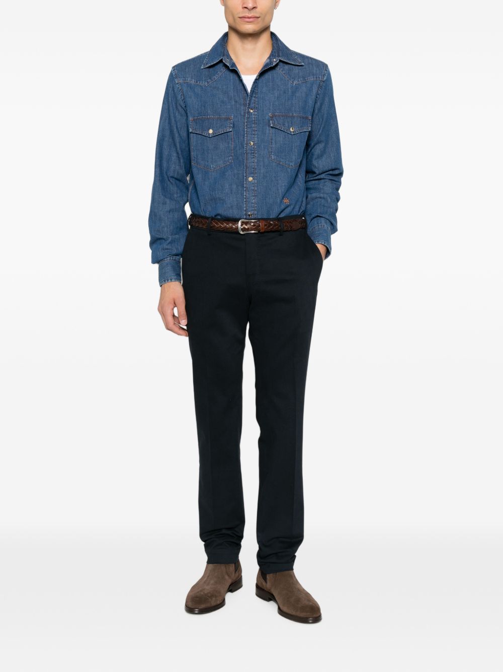 JACOB COHEN Shirts NAVY