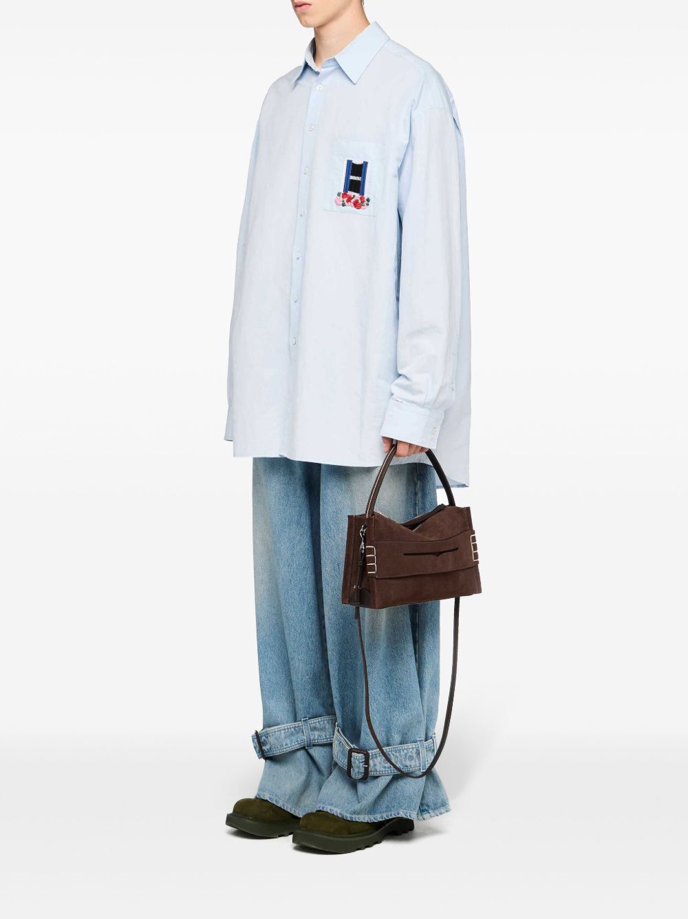032C JW Anderson Suede Shoulder Bag