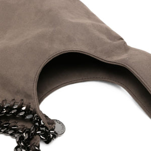 Stella McCartney Chain-Trim Suede Shoulder Bag