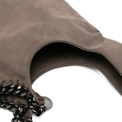 Stella McCartney Chain-Trim Suede Shoulder Bag