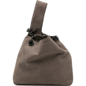 Stella McCartney Chain-Trim Suede Shoulder Bag