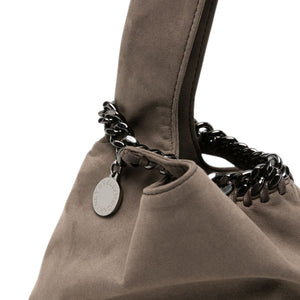 Stella McCartney Chain-Trim Suede Shoulder Bag
