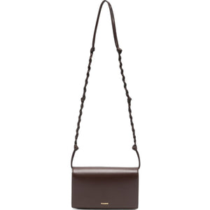 Jil Sander Braided Leather Shoulder Bag