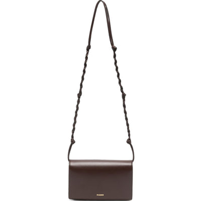 Jil Sander Braided Leather Shoulder Bag