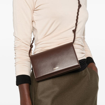 Jil Sander Braided Leather Shoulder Bag
