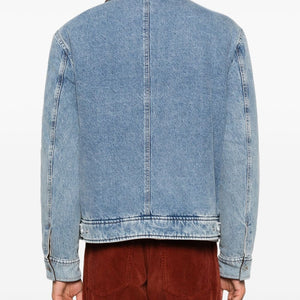AMI PARIS Coats LIGHT BLUE