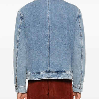 AMI PARIS Coats LIGHT BLUE