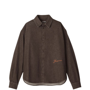 JACQUEMUS Shirts BROWN