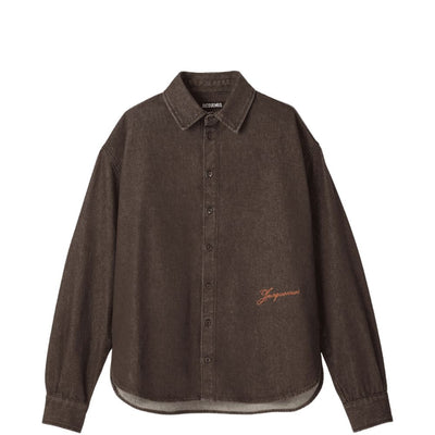 JACQUEMUS Shirts BROWN