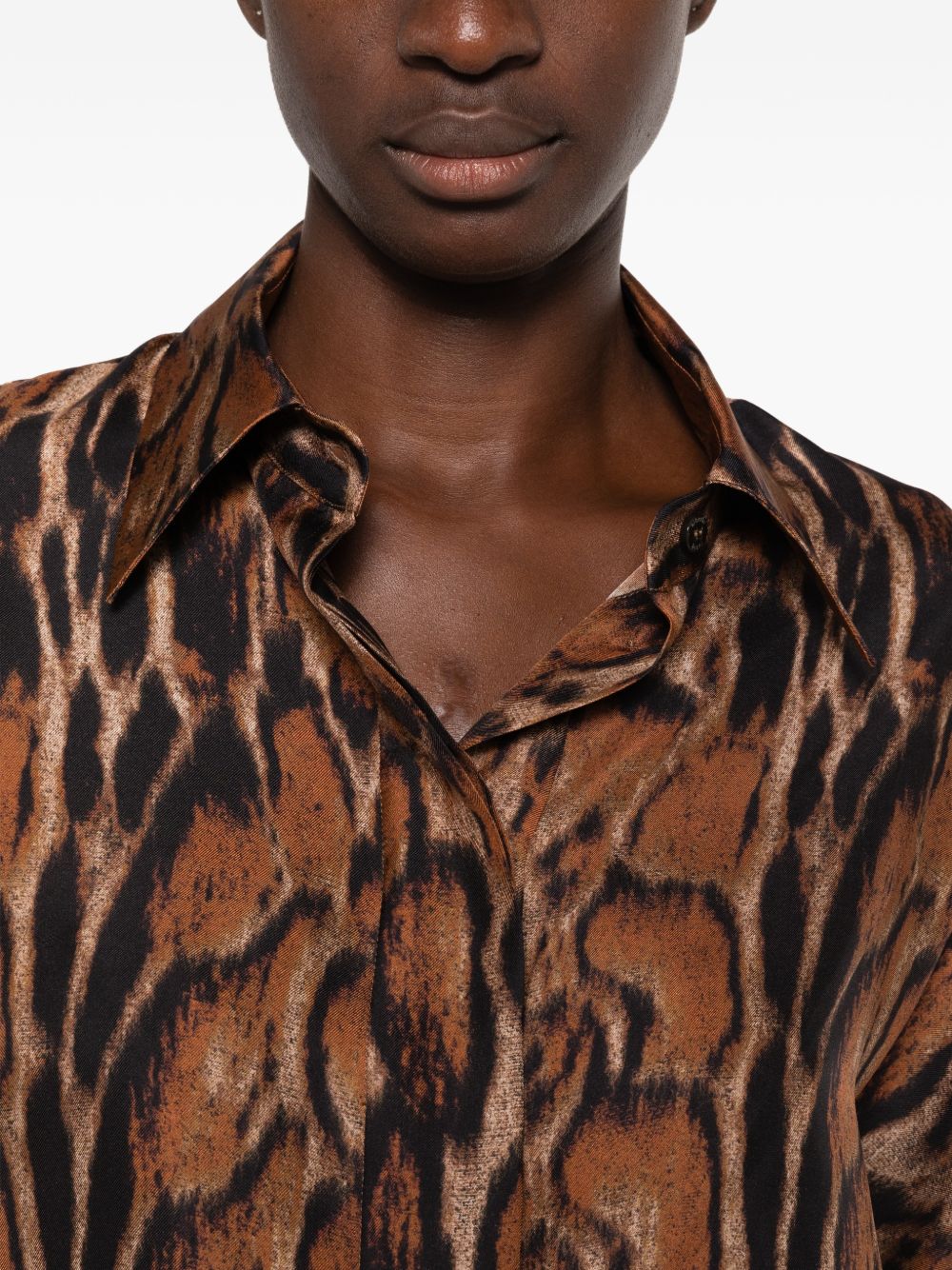 ALBERTO BIANI Shirts LEOPARD PRINT