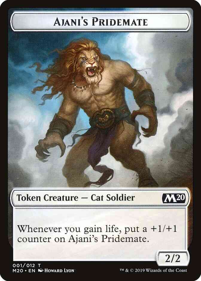 Ajani's Pridemate Token [01] [Core Set 2020 Tokens] [Non-Foil]