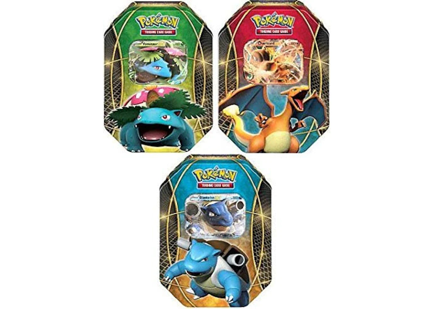 2014 Pokemon TCG Blastoise EX/Charizard EX/Venusaur EX Power Tin