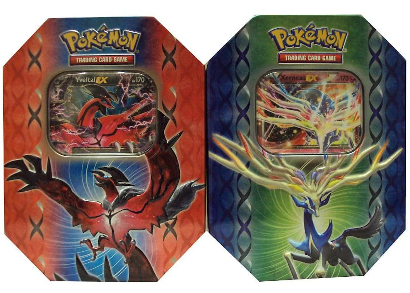 2014 Pokemon TCG Legends of Kalos Xerneas/Yvetal Tin Lot
