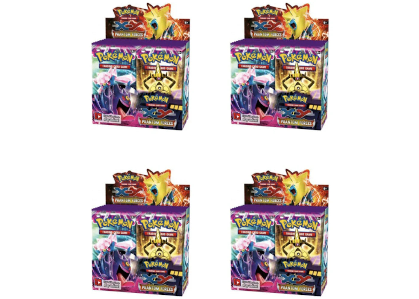 2014 Pokemon XY Phantom Forces Booster Box 4X Lot