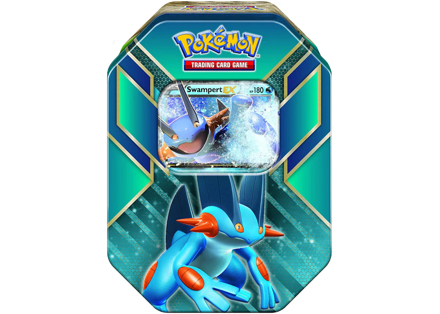 2015 Pokemon TCG Hoenn Power Tin Swampert EX