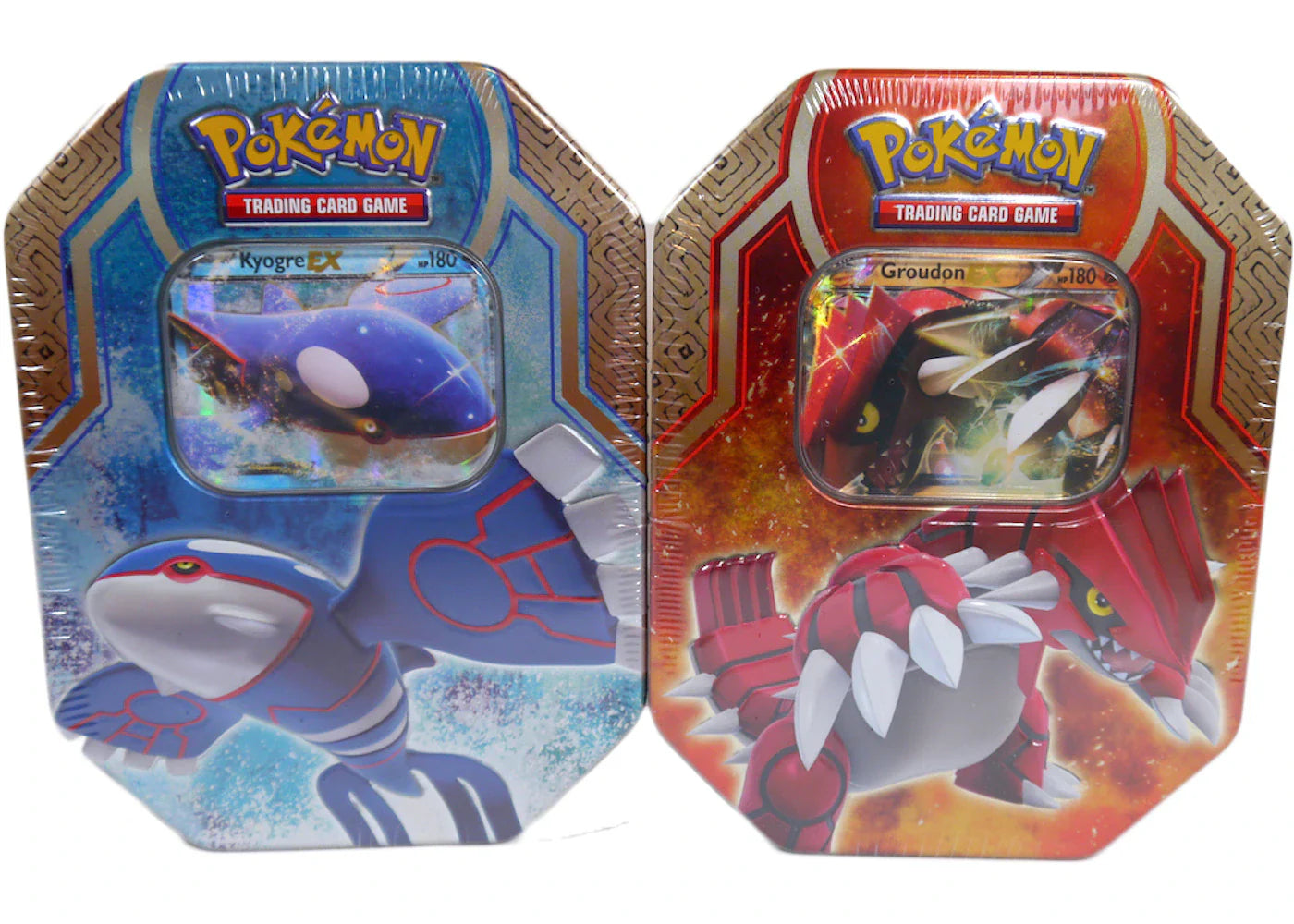 2015 Pokemon TCG Legends of Hoenn Tin Kyogre EX/Groudon EX Lot