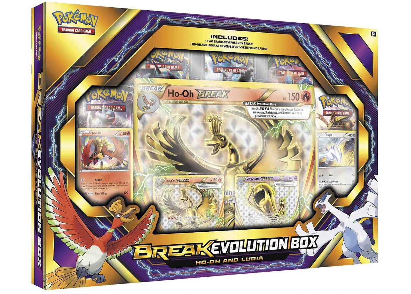 2016 Pokemon TCG Break Evolution Box Featuring Ho-Oh and Lugia