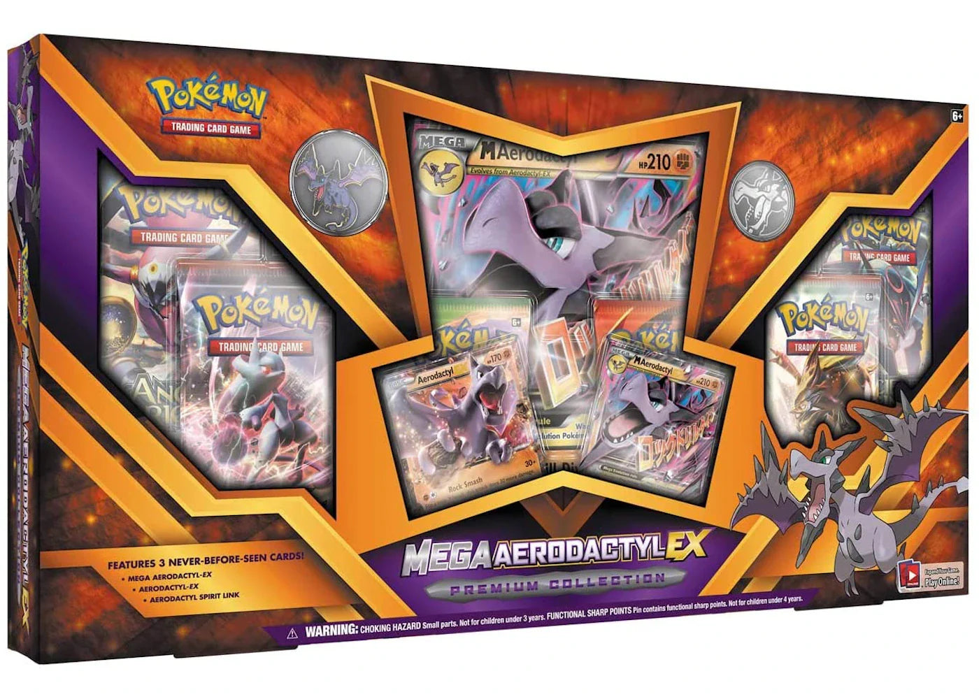 2016 Pokemon TCG Mega Aerodactyl EX Premium Collection